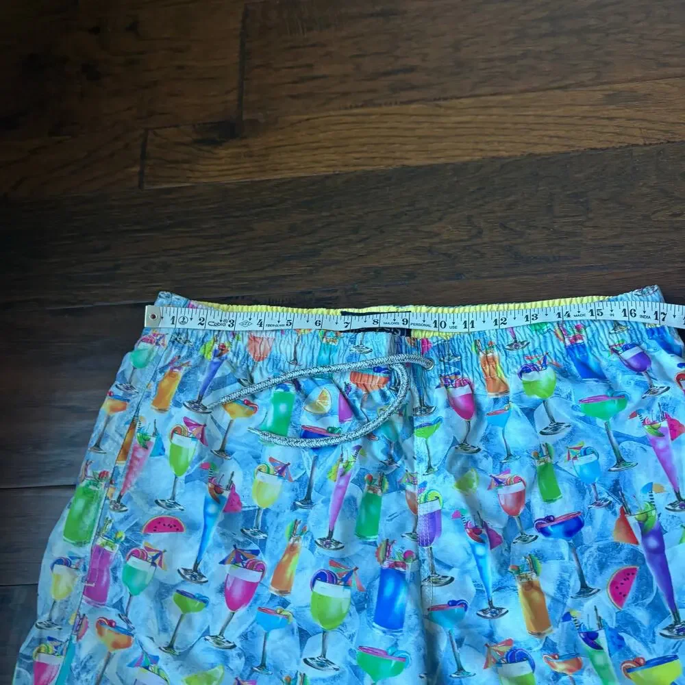 Michael’s Men's‎ Mesh Liner Swim Trunks Tropical Treats Multicolored Size L